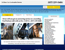 Tablet Screenshot of carkeylocksmithboston.com